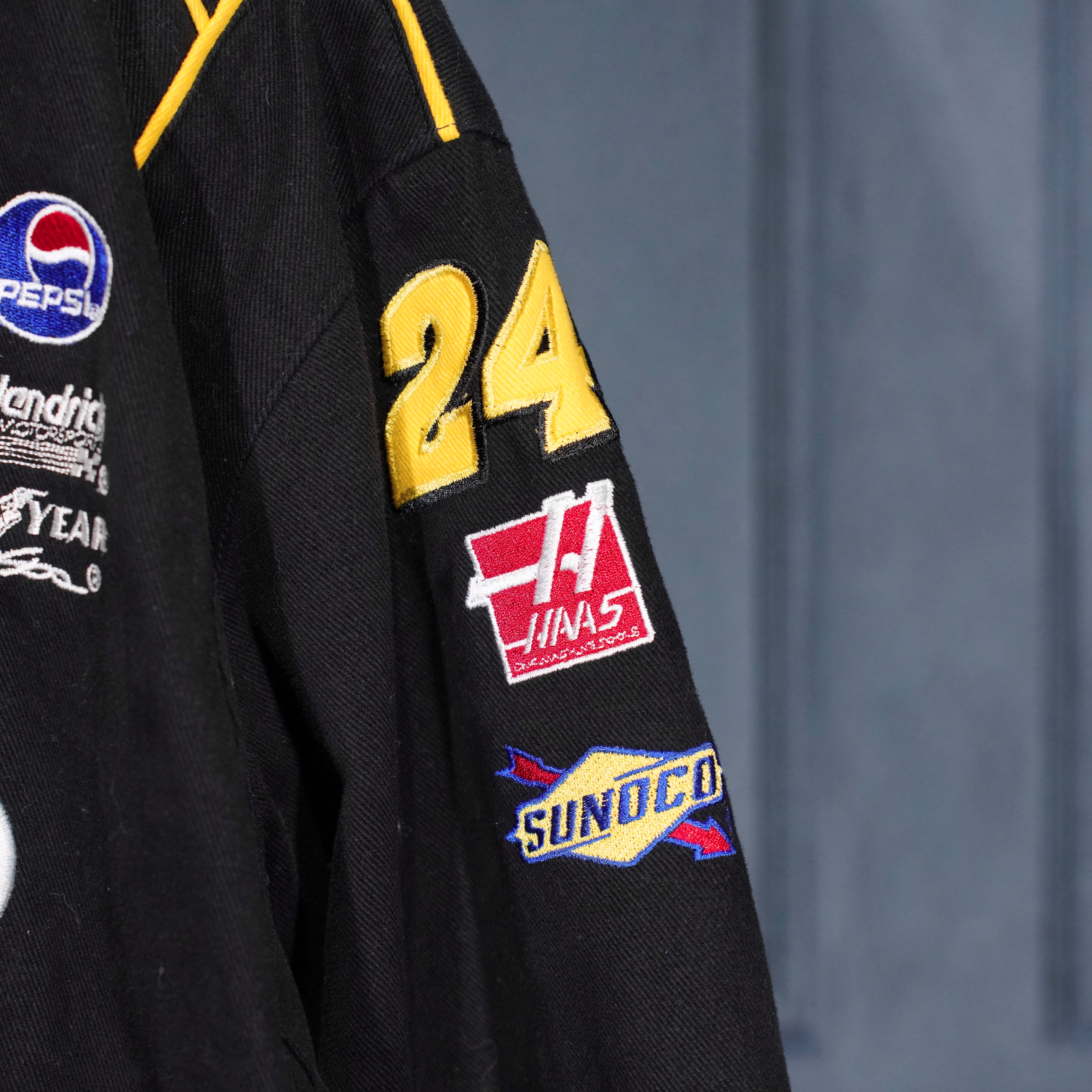 USA VINTAGE JH DESIGN JEFF HAMILTON EMBROIDERY DESIGN RACING