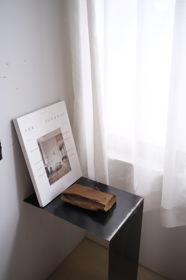 一枚板お香立て　 朴　-Hou-  #154