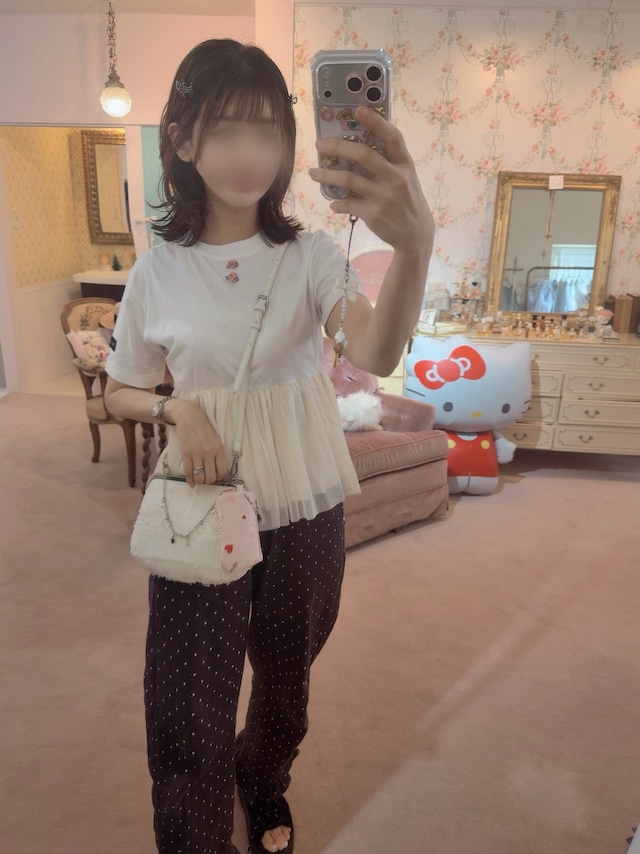 Rose Tulle Peplum Tshirt (Balletcore)
