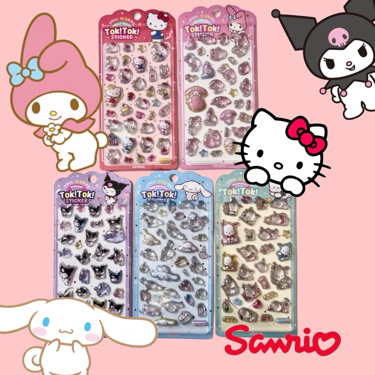 韓国限定】サンリオ Tok! Tok! ステッカー | シールステーション
