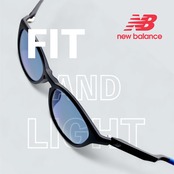new balance/ 偏光サングラス:NB8103 C03/ マットブルー-ブルーレンズ