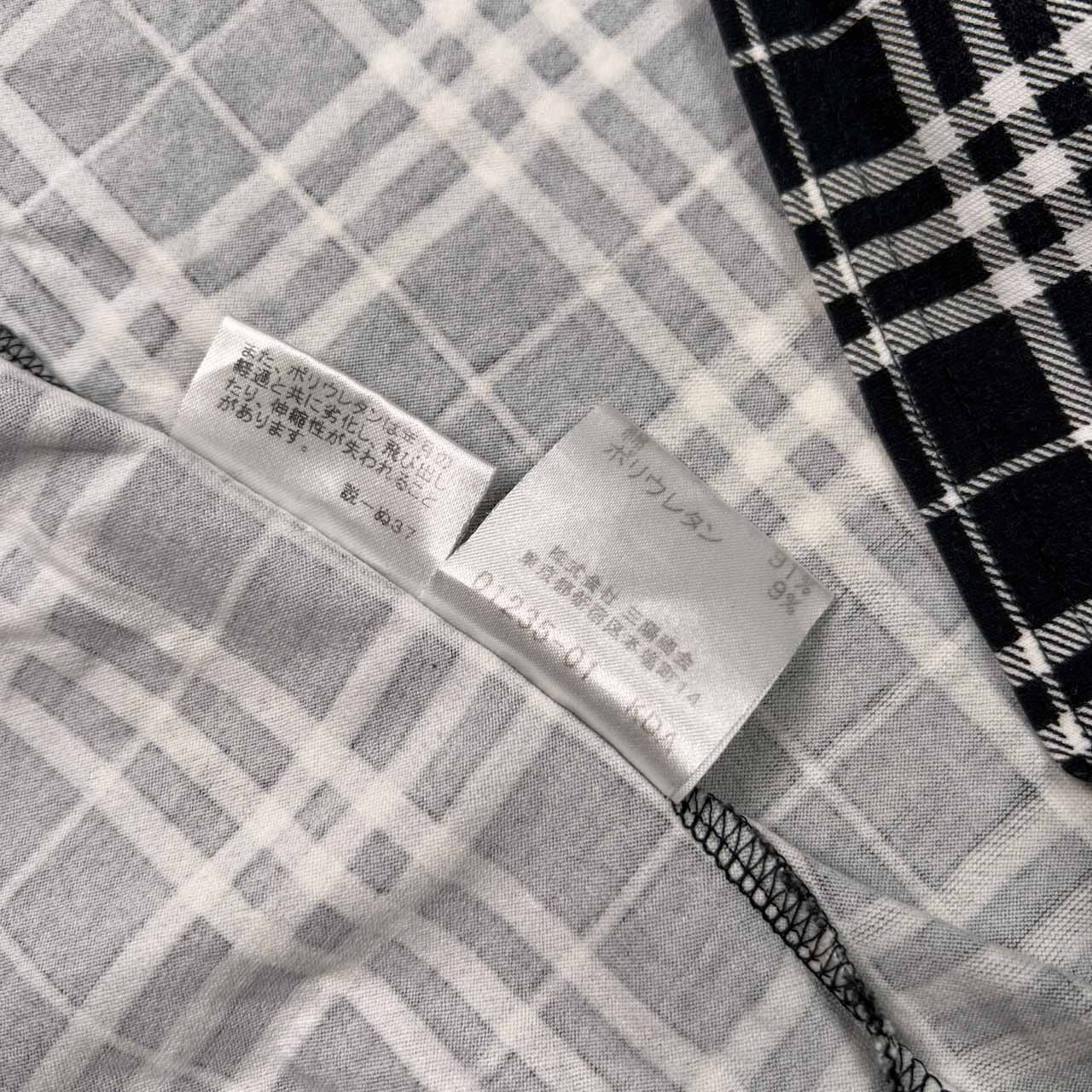 BURBERRY LONDON バーバリー ロンドン チェック柄 半袖Tシャツ カットソー F フリーサイズ/ブラック/レディース