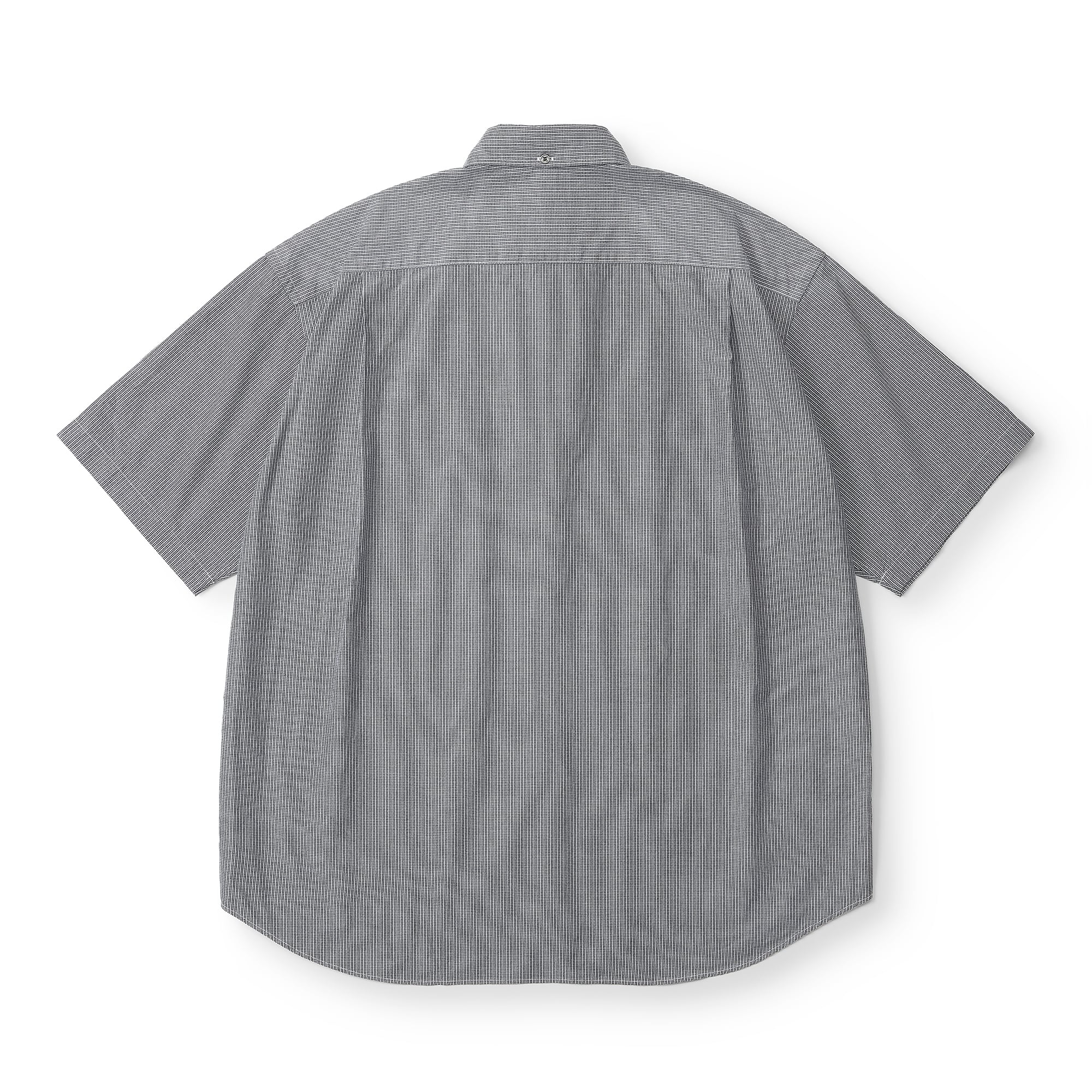 トップス oversized B D check short sleeve shirt everyone oversized B/D check short sleeve shirt (BLACK) | everyone