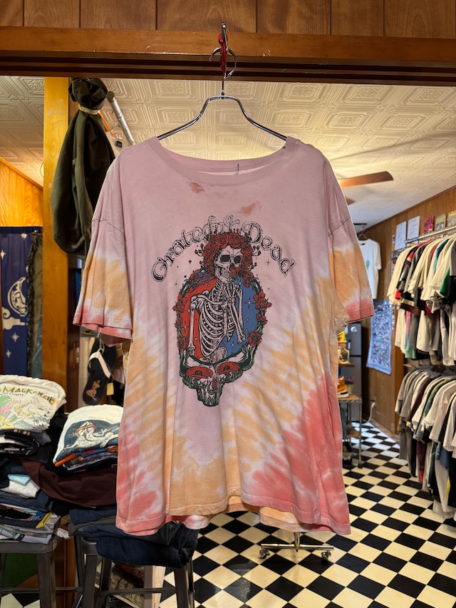 Grateful Dead のタイダイ プリントTシャツ（ピンク系）