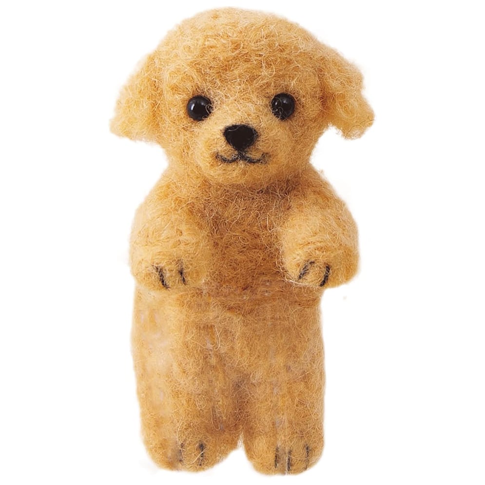 羊毛フェルト　トイプードル　もも　３点おまとめ 6761913584e1f3e80e4502827836c4