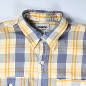 BOWWOW / UNIQUE POCKET CHECKED FLANNEL SHIRT AGED