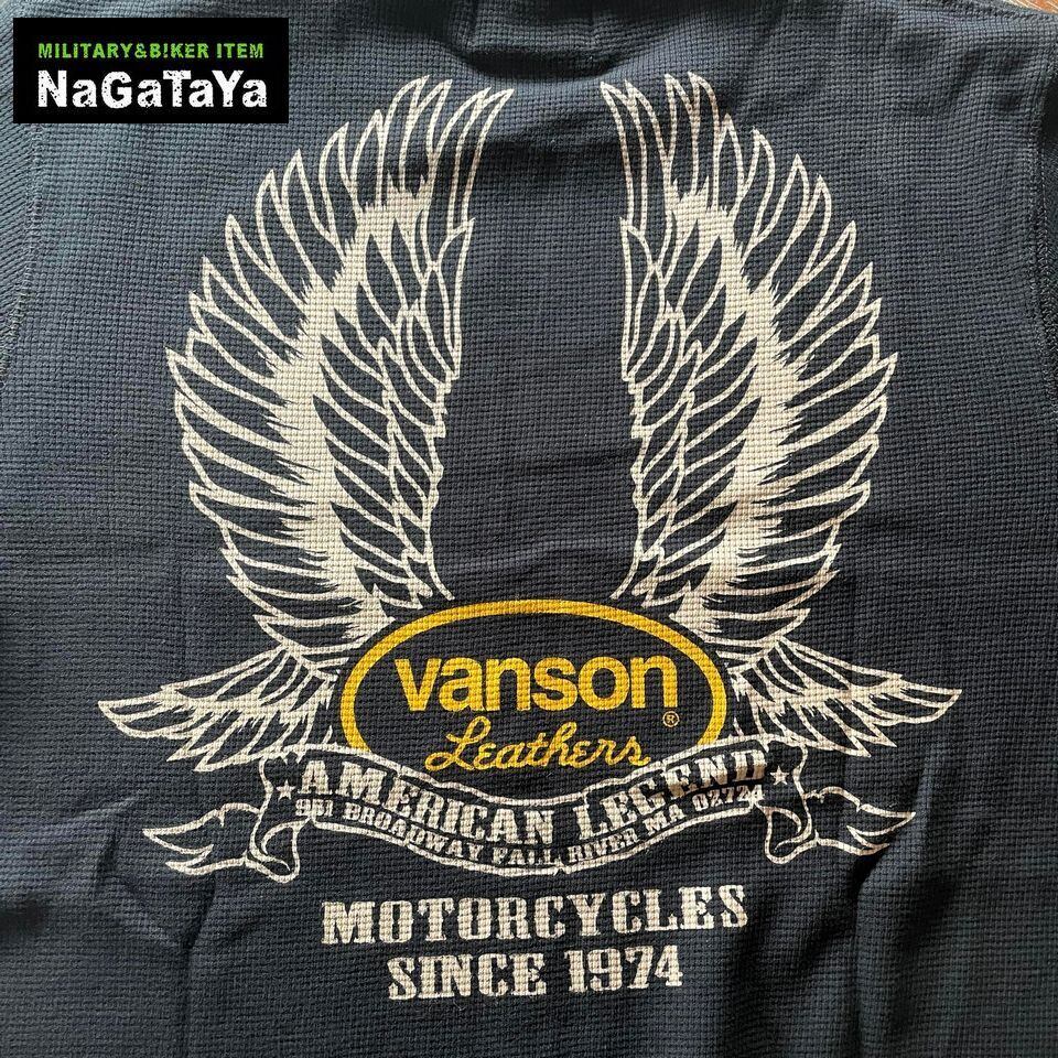 VANSON バンソン NVLT-2208 サーマル 6分袖Tシャツ ワッフル生地 ...