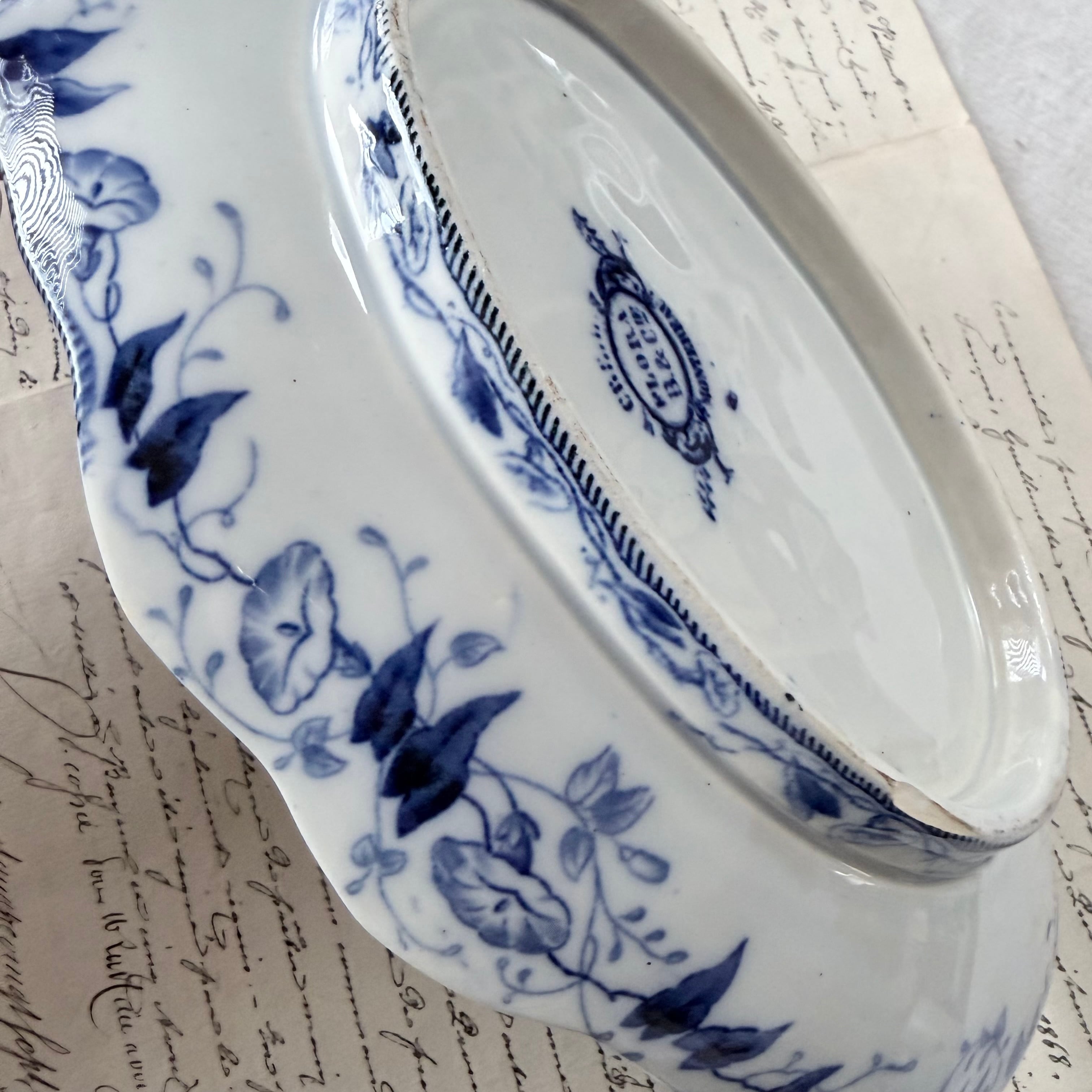 Creil et Montereau （クレイユエモントロー）Flora ラヴィエ プレート