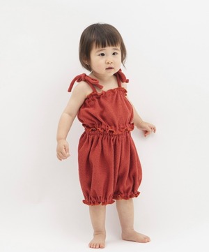 【26SS】mimipoupons(ミミプポン)ベビーパンツ RED(onesize 80-95)