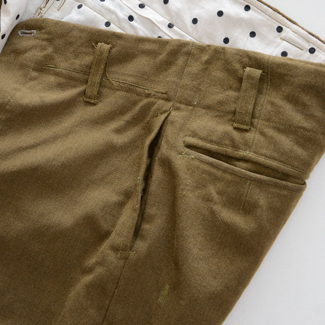 ヴィンテージ　50s ウール　トラウザー MILITARY 実物 新品 デッドストック フランス軍 1950〜60年代 M