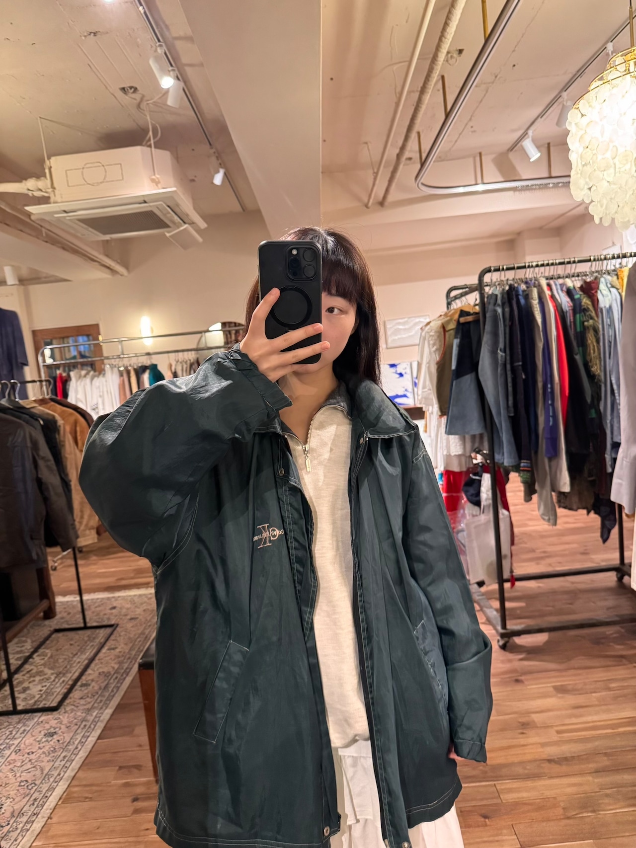 90s Calvin Klein Jeans ナイロンジップアップジャケット / ウィンドブレーカー