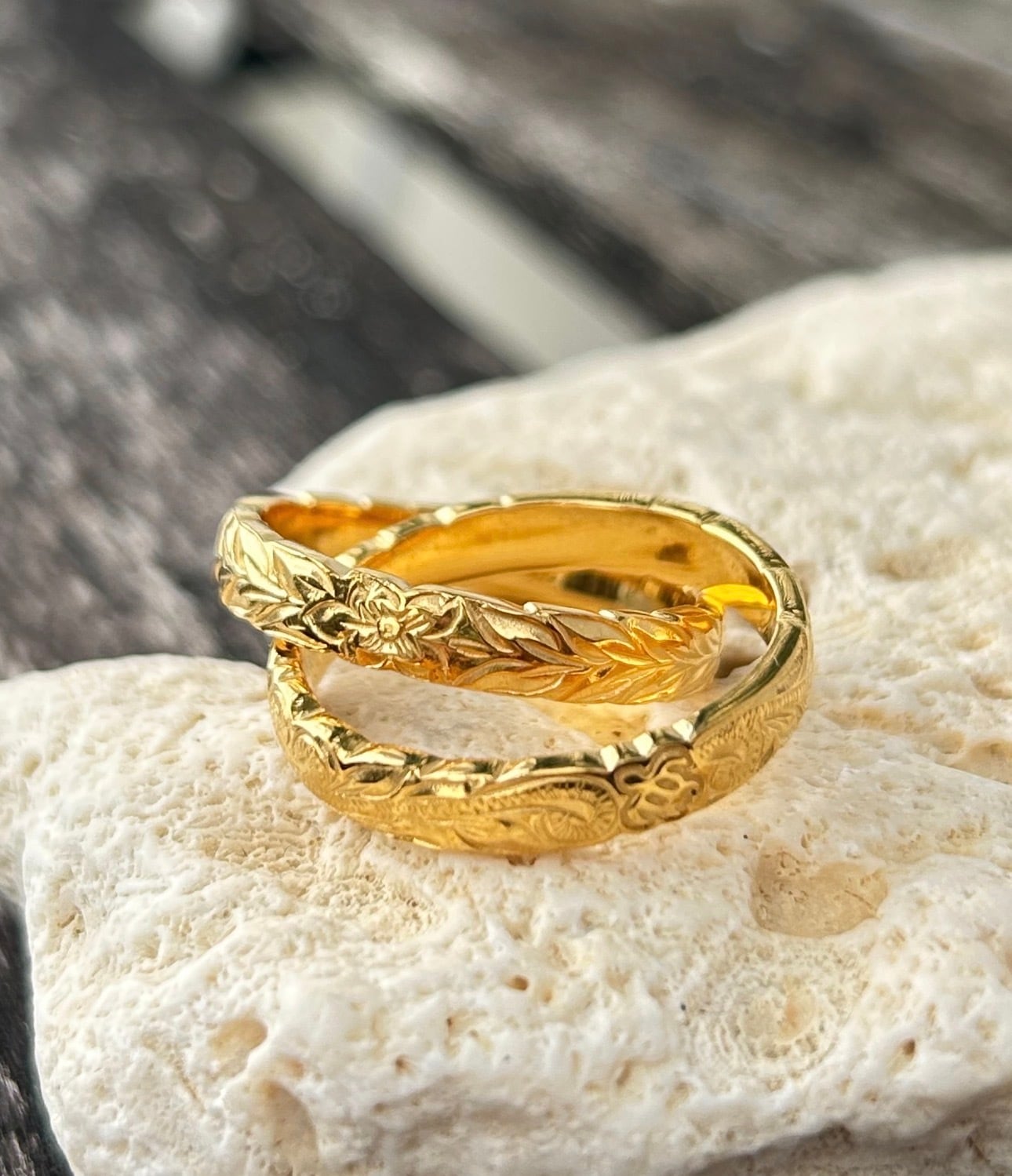 9th anniversary double ring ～gold～￥14,000+tax