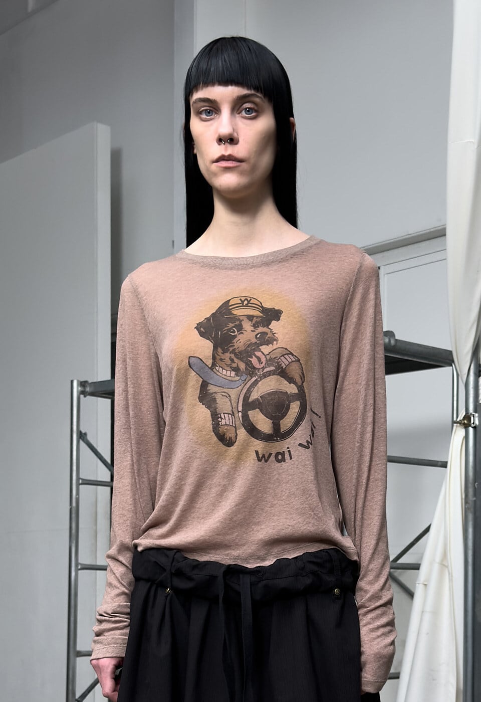 OPEN YY] PET CLUB SHEER LONG SLEEVE, BEIGE 正規品 韓国