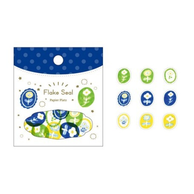 kurogoma.×パピアプラッツ　FLOWER　フレークシール　PA08