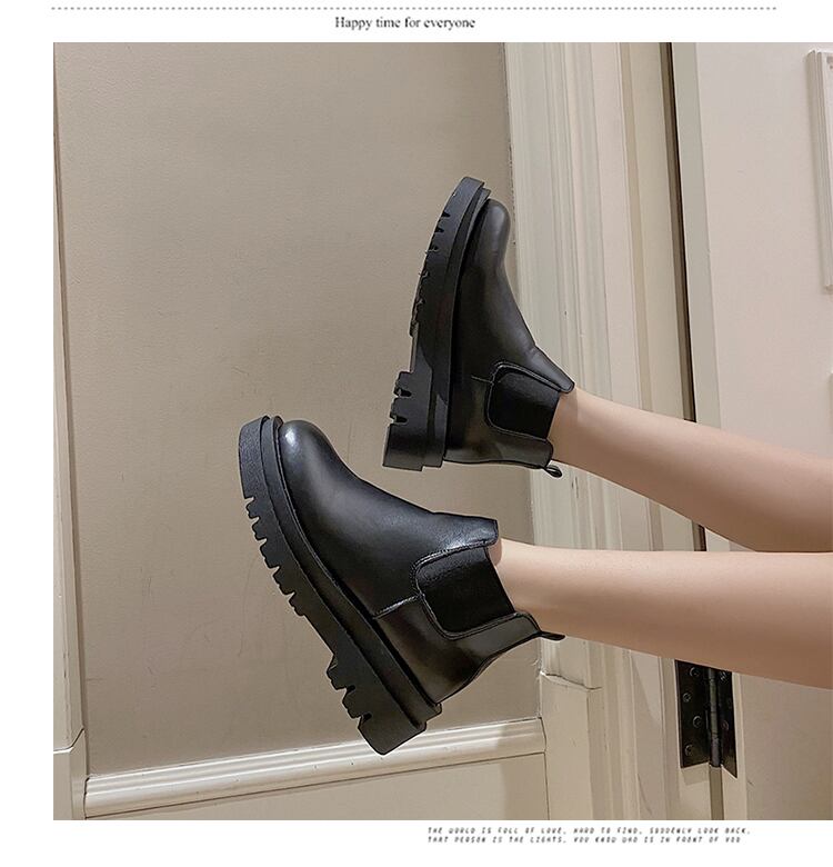 アイボリー39即納 厚底サイドゴアブーツ ショートブーツ レディース 歩きやすい コーデ ローヒール 人気 痛くない おすすめ 大きいサイズ おしゃれ オシャレ 大人ショートブーツ かっこいい カジュアル 韓国 かわいい 可愛い きれいめ 着こなし 疲れない 通販 定番