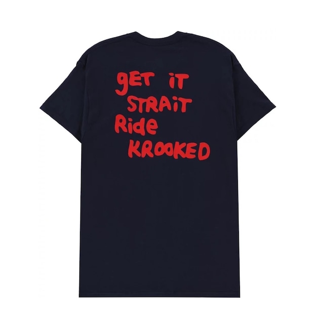 KROOKED / STRAIT EYES TEE / NAVY