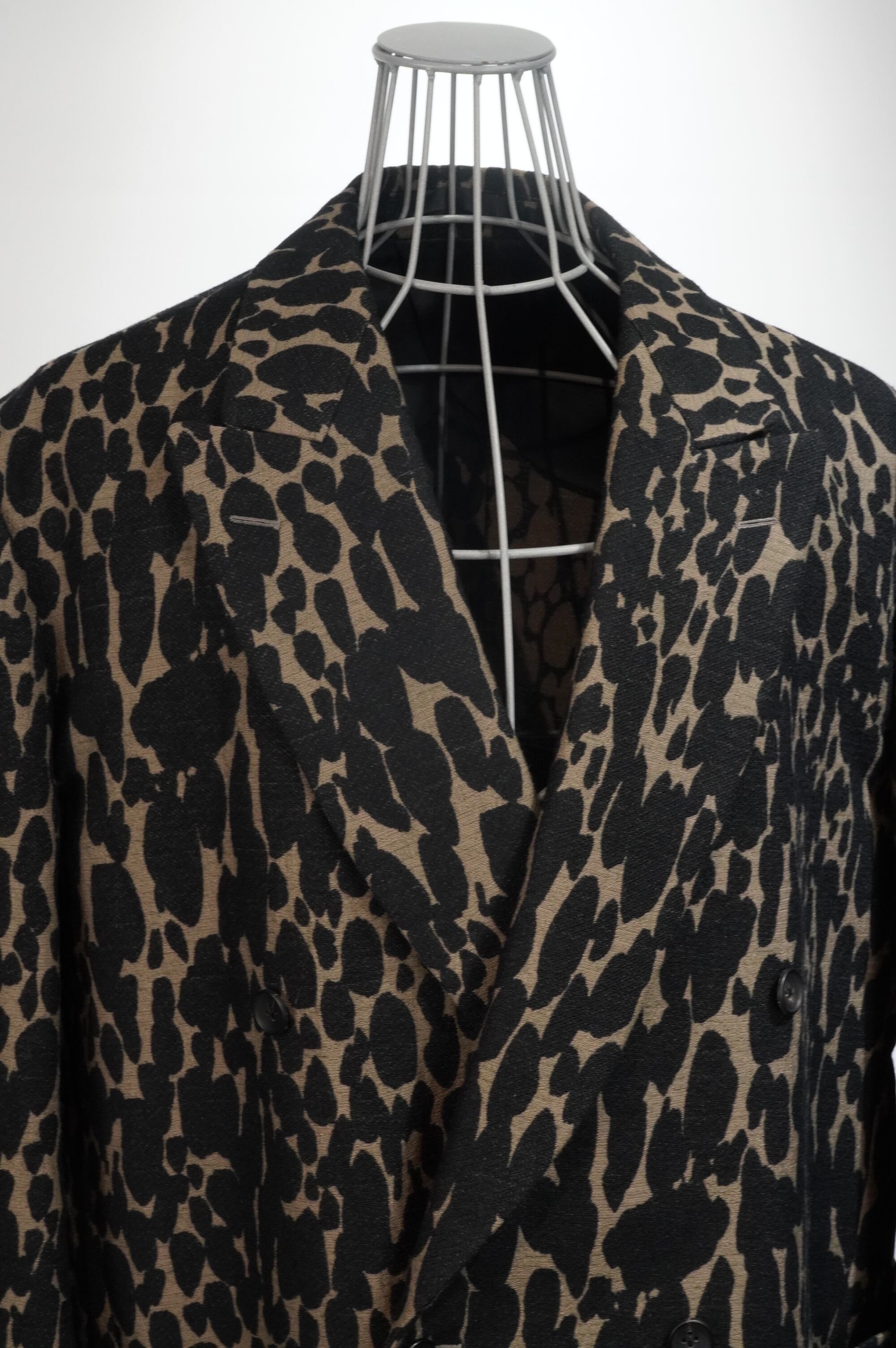 HS-ATTIRE (HAVERSACK) / Banded Drawing Dots Jacquard Double Jacket