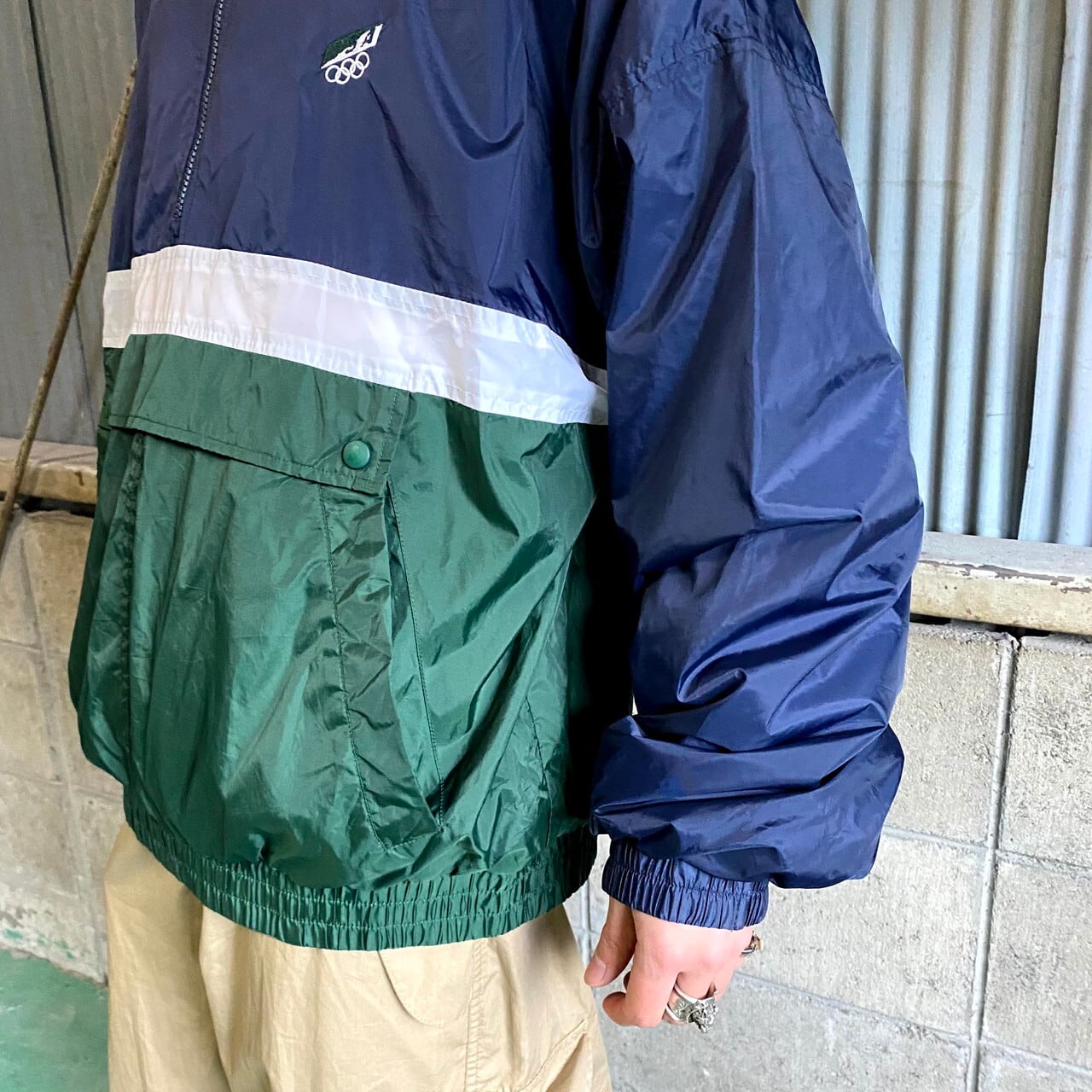 90年代 ジェイシーペニー USAオリンピックモデル ナイロンプルオーバー 