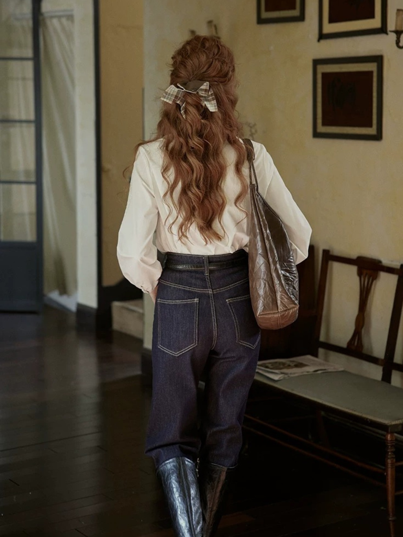 Ancienne Embroidery Frill Blouse F0825