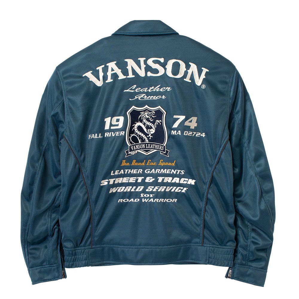 VSE26103S メッシュスウィングトップジャケット | vansonleathers