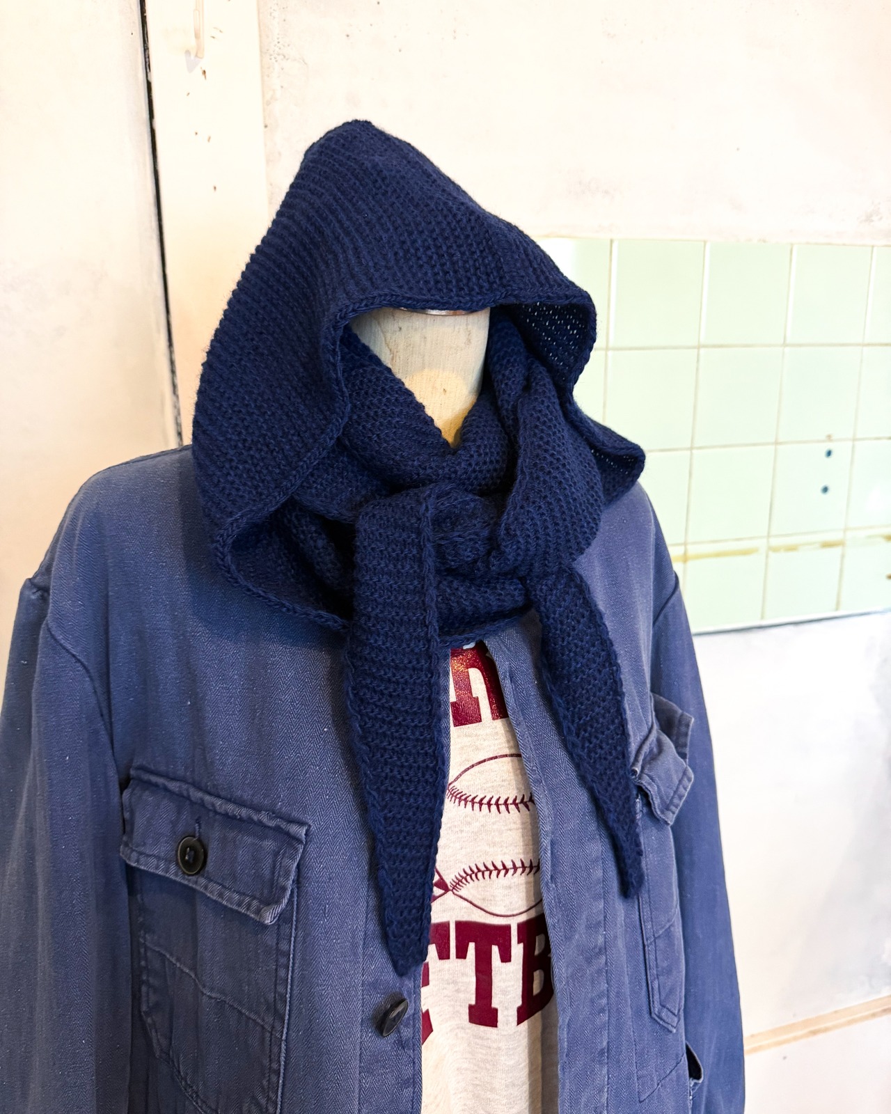 【SOIL GOODS】HOODED SCARF