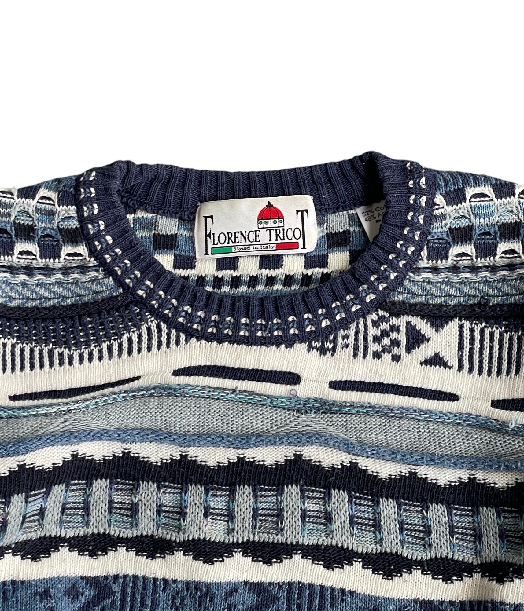 90’s TOWNCRAFT Design Sweatshirt トリコカラー