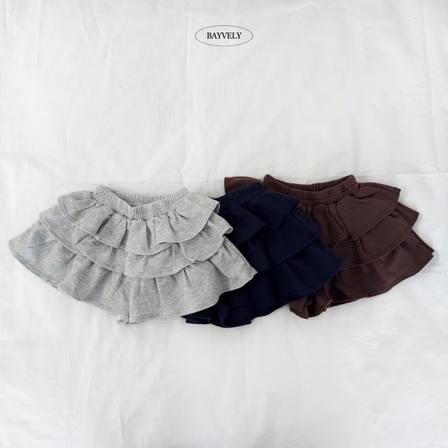 girls tiered skirt pants【BAYVELY】※9月中旬発送予定
