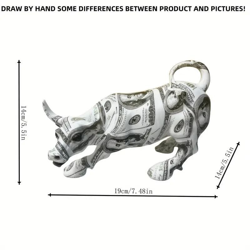 置物 オブジェ ドル札 ブル 雄牛 クール おしゃれ インテリア 動物