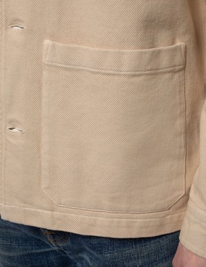 Nudie jeans 2022 ヌーディージーンズ SUMMER COLLECTION　Barney Worker Jacket Cream ジャケット