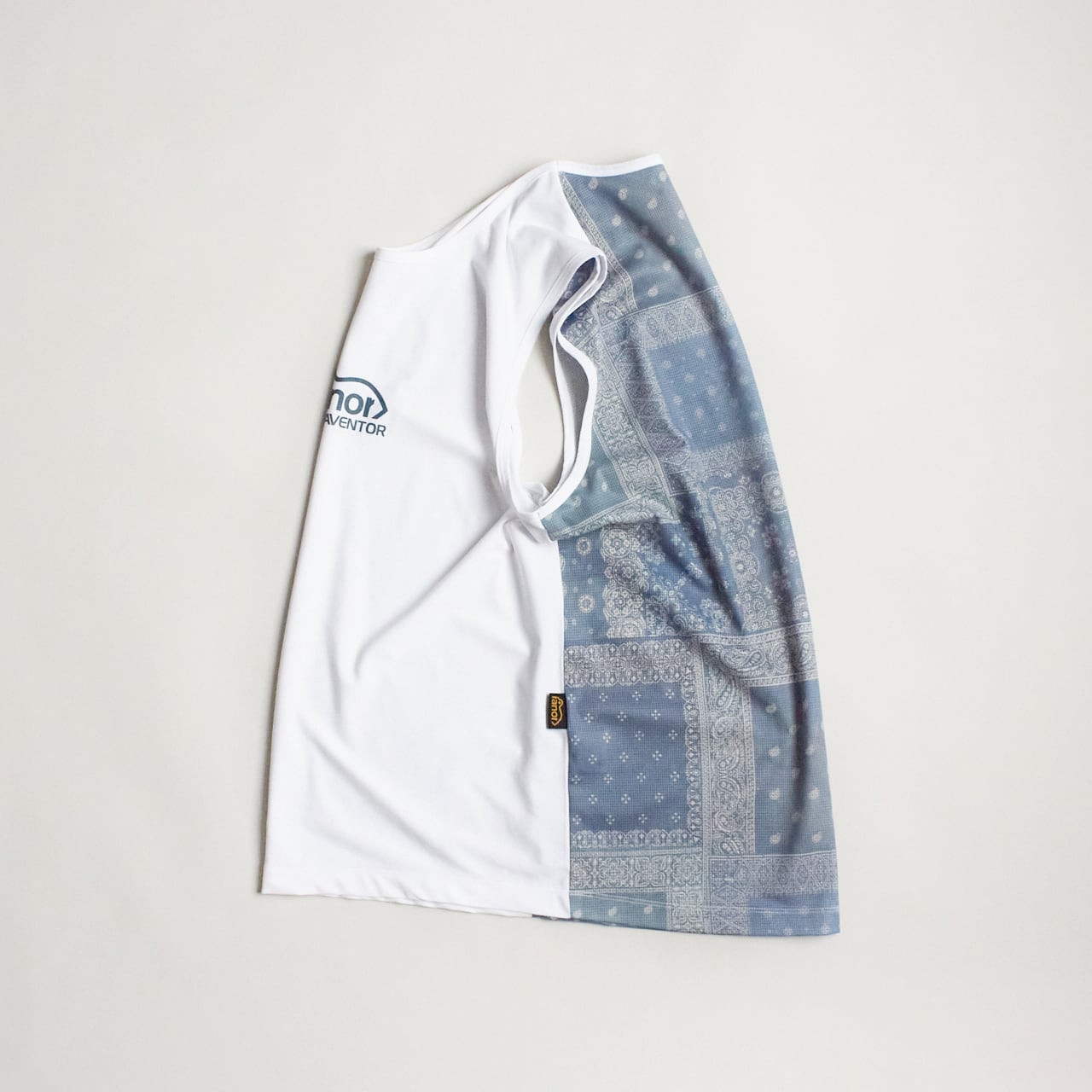 ranor（ラナー）BANDANA BACKMESH NOSLEEVE - S-BLU バンダナバック