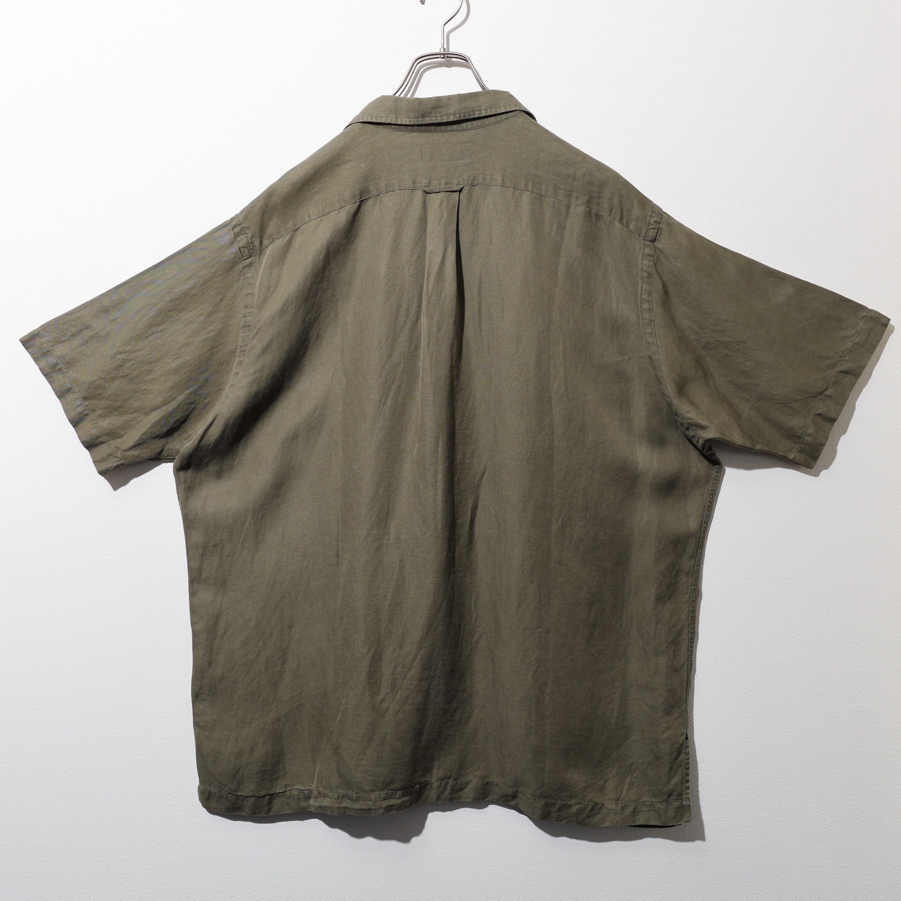 美品 XL Caldwell シルクリネン オリーブグリーン オレンジポニー Polo