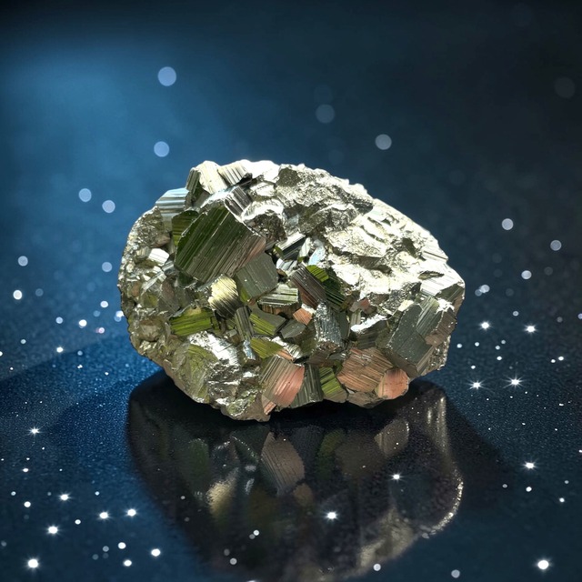 【富と行動力を現実に定着させる黄金の錬金石】ペルー産パイライト M2_1