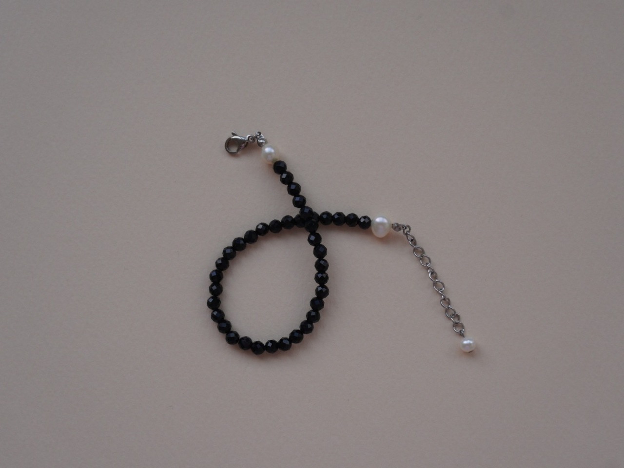 【 WAVE 】black onyx  × PURE bracelet