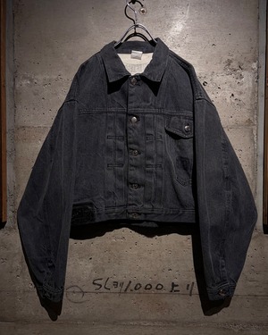 【Caka】80's〜90's 1st Type Euro Vintage Cropped Denim Jacket