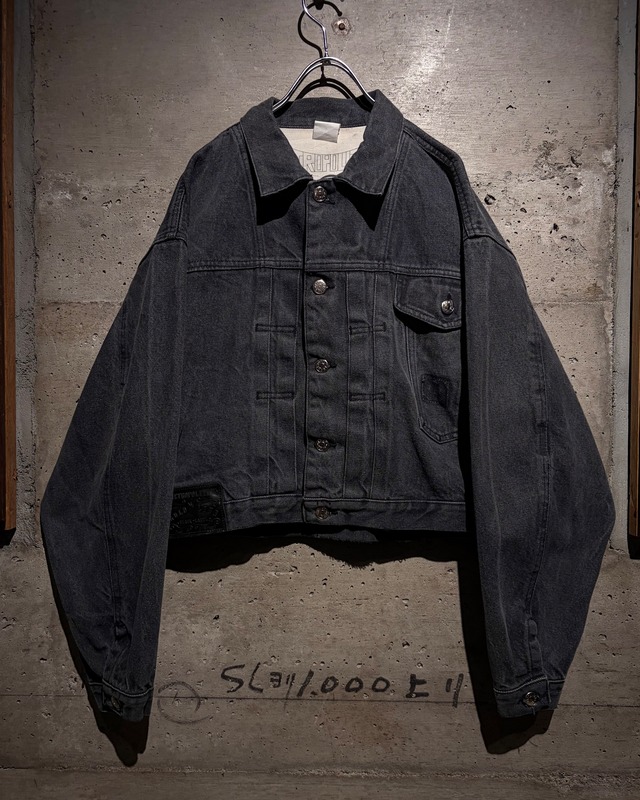 【Caka】80's〜90's 1st Type Euro Vintage Cropped Denim Jacket