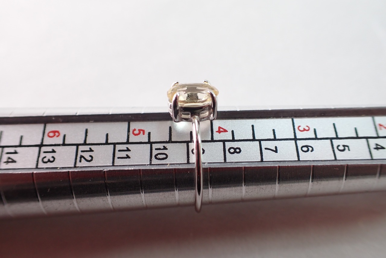 ワンポイントリング(シトリン) 0.75ct  [C1‐439]