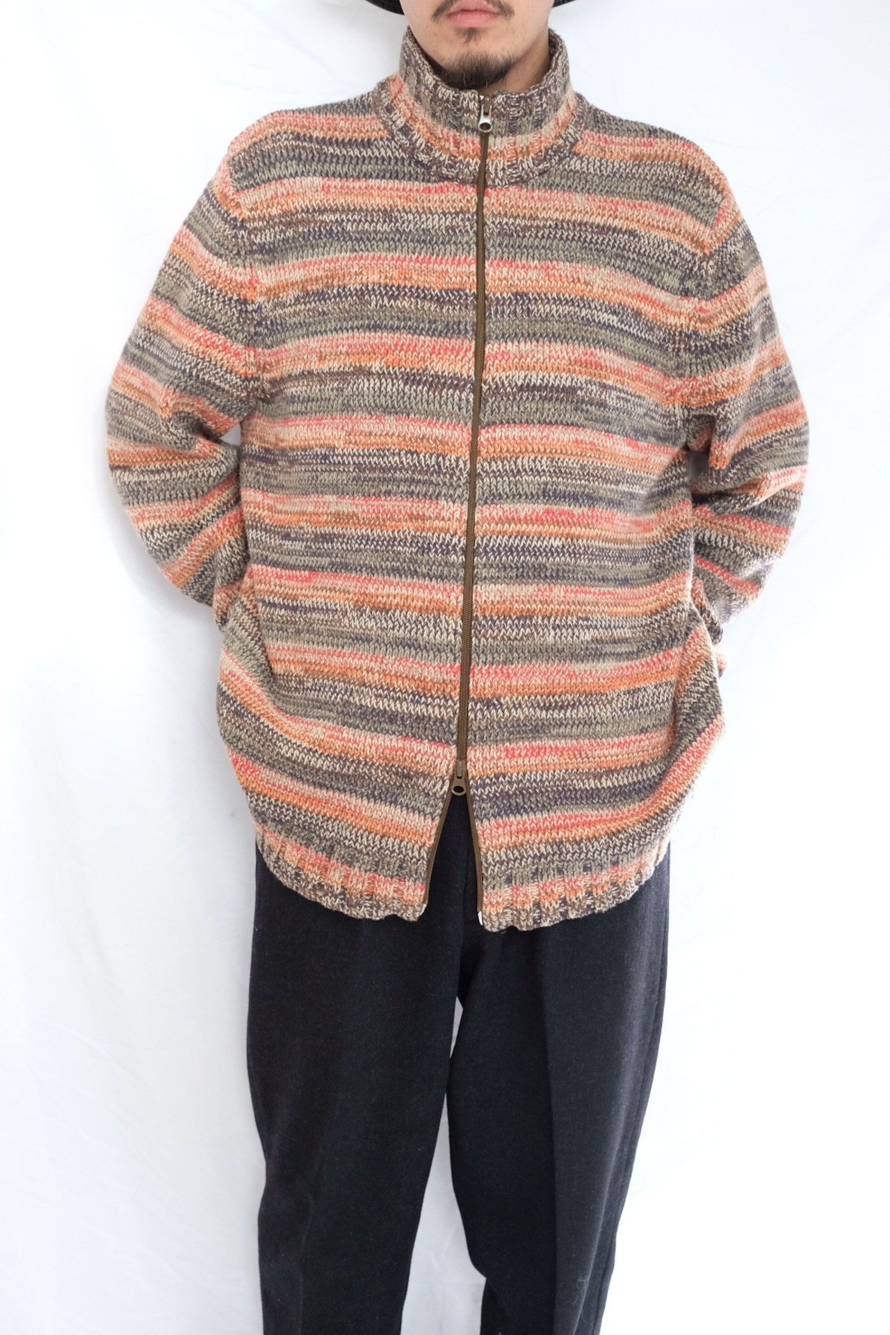 【Unisex】Mix wool drivers knit