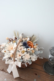 dried flower basket
