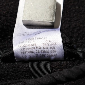 美品 オールブラック M 08年 シンチラ スナップT パタゴニア 黒 フリース synchilla snap-t patagonia