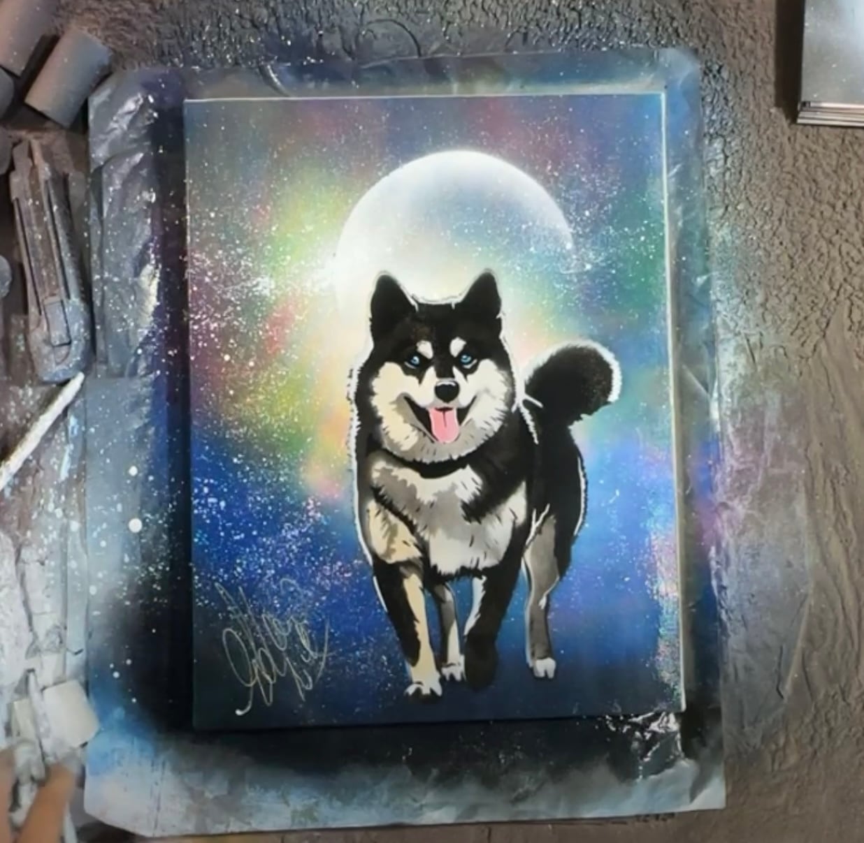 スプレーアートエデンF6キャンバス