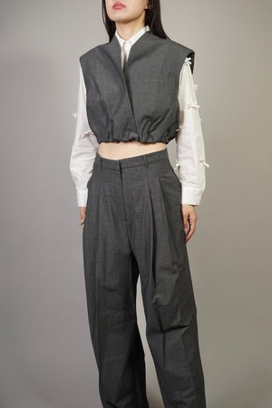 CROPPED VEST (GRAY) 2309-95-318