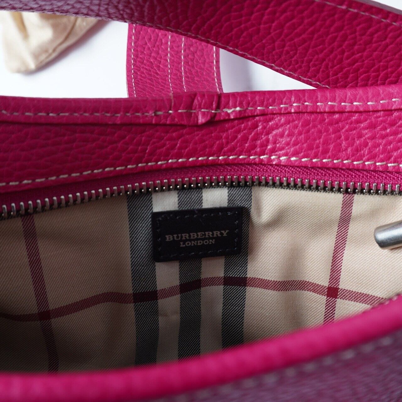 BURBERRY】バーバリー レザーバッグ pink | MIXHIVE