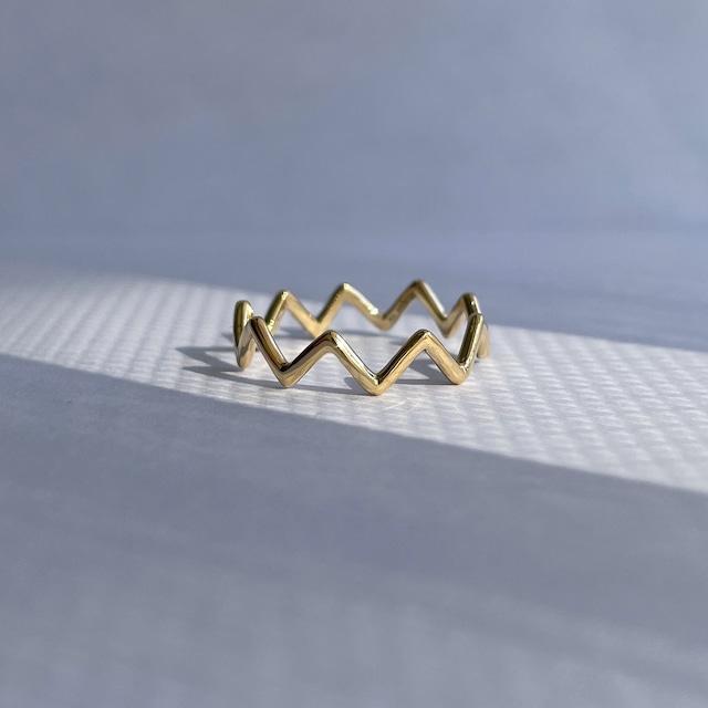 Zig-Zag Ring / K18YG / #0 - #18