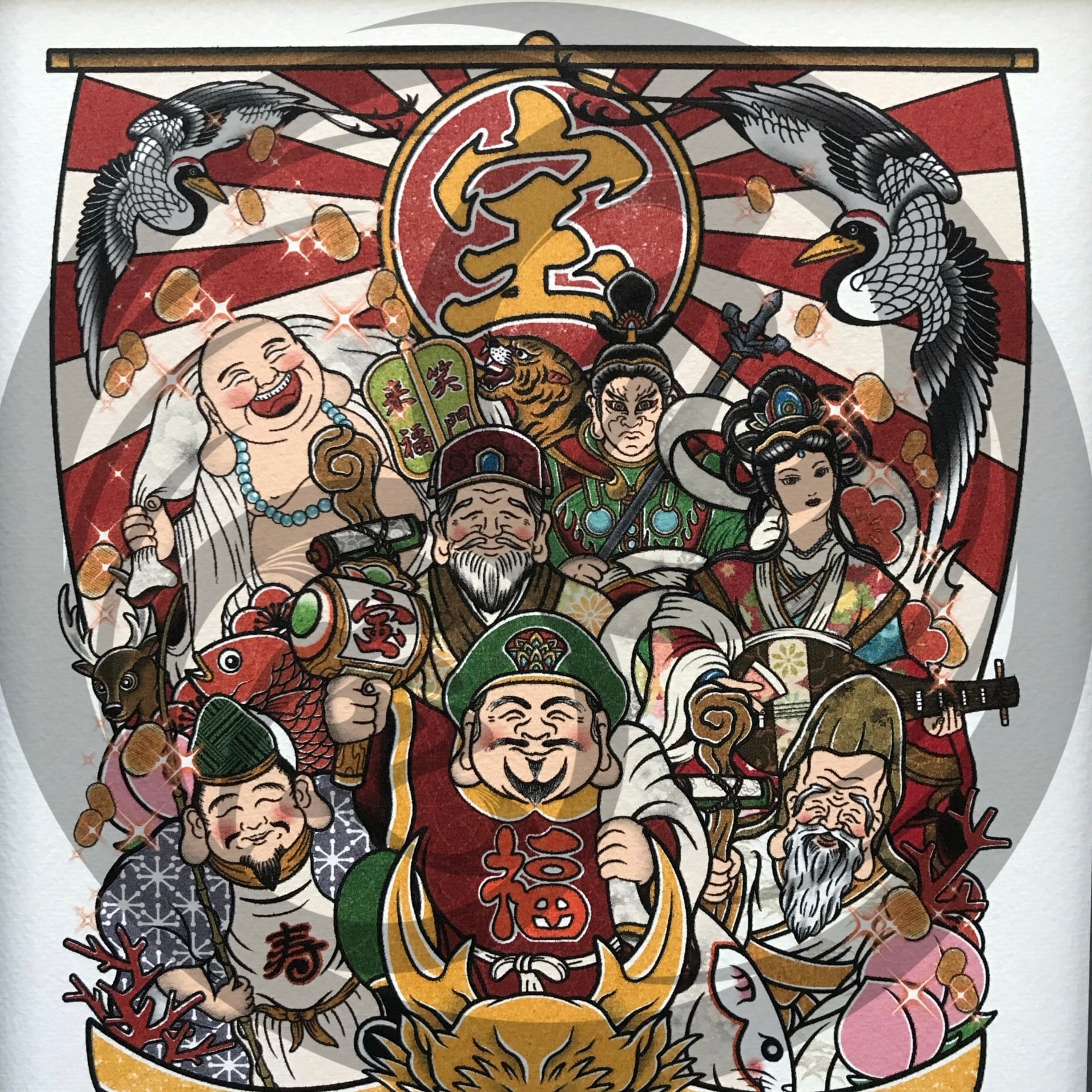 七福神　絵 67729bdf2188e5ffff9f7b7e5b0a44