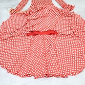 フラメンコ 衣装 ツーピース セットアップ トップス ブラウス ファルダ スカート 赤 白 ドット 水玉 ボランテ フリル 襟 レッド系 ホワイト系 レトロ かわいい ポップ フェス 衣装用 舞台衣装 ダンス 衣装 レディース フラメンコファッション