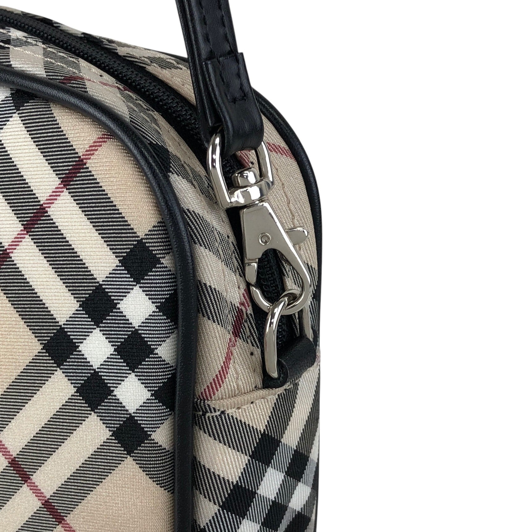 BURBERRY バーバリー チェック ハンドバッグ ベージュ ファブリック