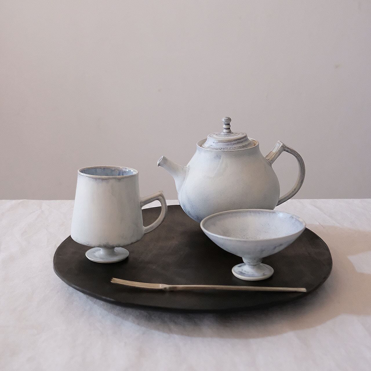 村井大介 Daisuke Murai チタン釉 高脚マグ no.8 | les trois