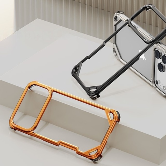 ◆iphone17シリーズ対応◆ Aluminum Alloy Minimal Bumper Case / アルミニウム アロイ ミニマル バンパー スマホケース