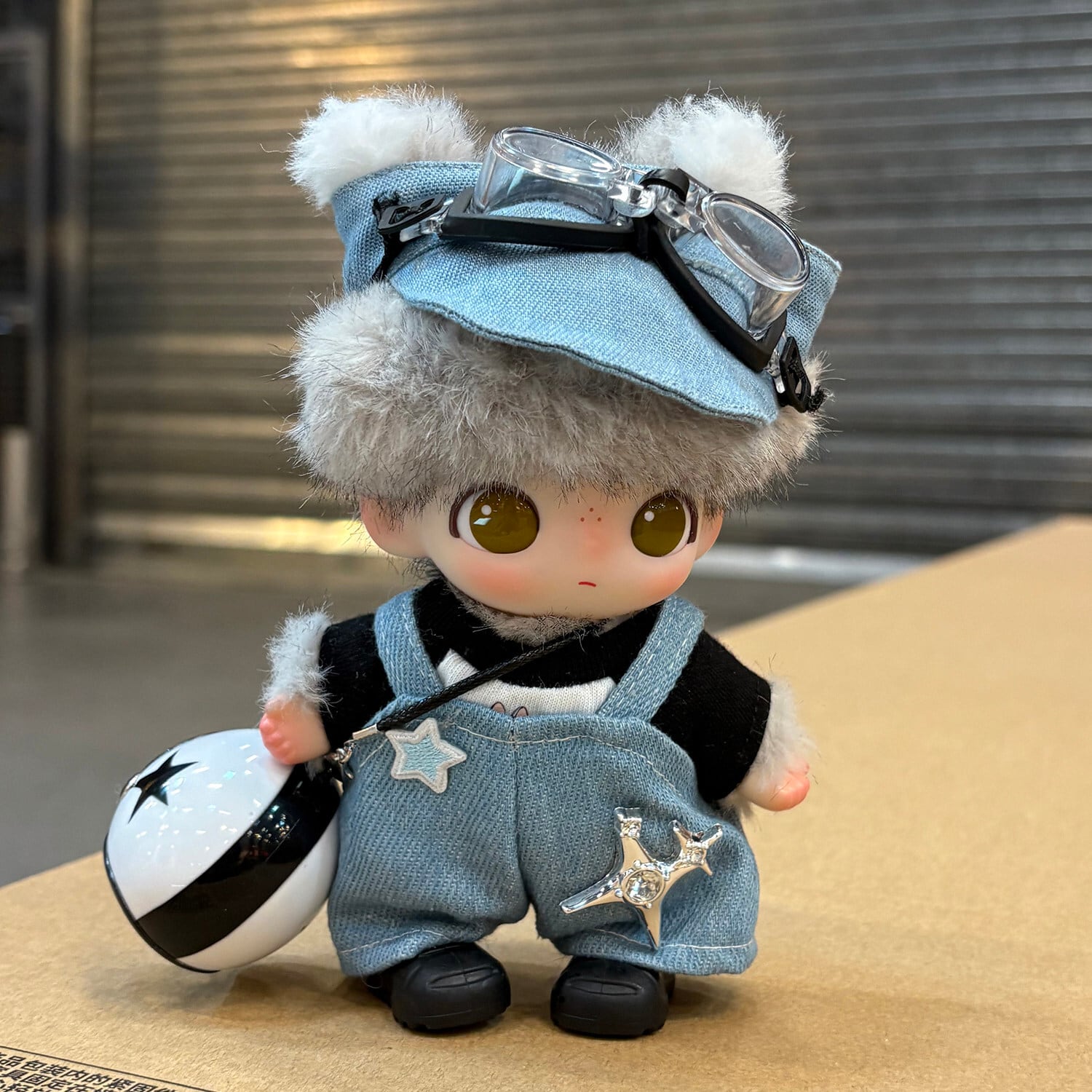 Dimoo/Labubu 1-3代用 カジュアル トップス+サロペット+帽子+メガネ+靴