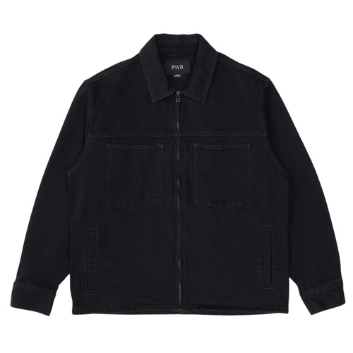 PWA / DENIM ZIP-UP JACKET DEEP BLACK